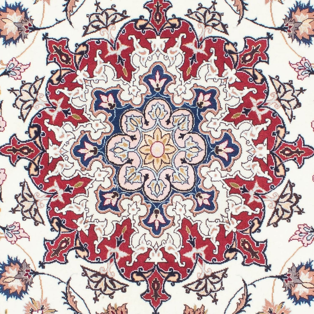 Dywan perski - Tabriz - Królewski - 197 x 151 cm - beżowy