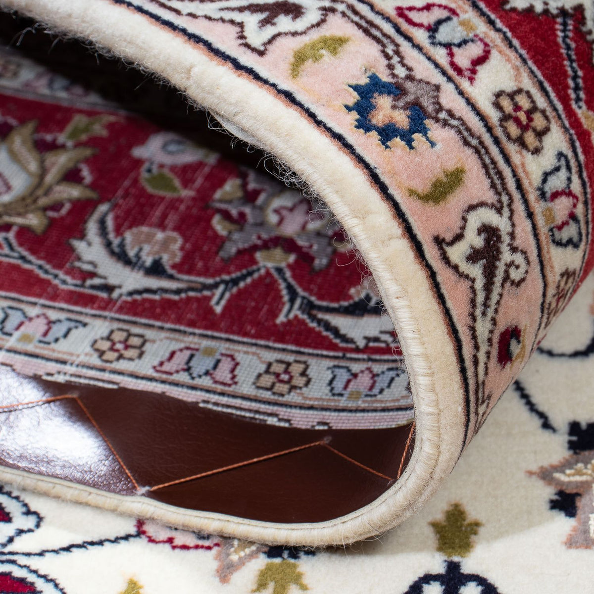 Dywan perski - Tabriz - Królewski - 197 x 151 cm - beżowy