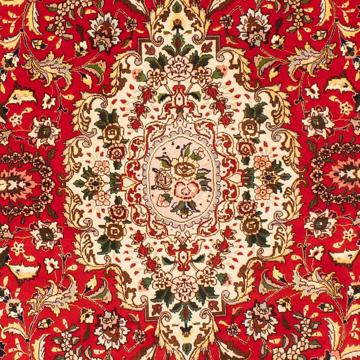 Dywan perski - Tabriz - Królewski owalny  - 200 x 130 cm - czerwony