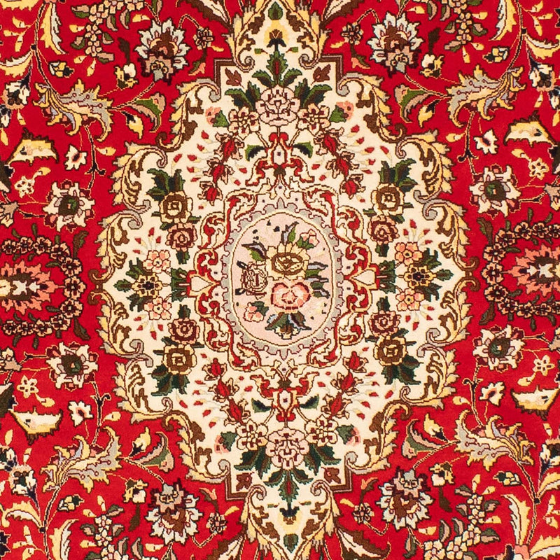 Dywan perski - Tabriz - Królewski owalny  - 200 x 130 cm - czerwony