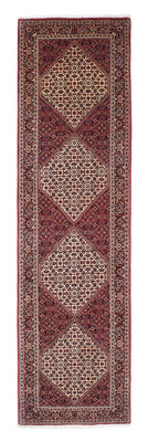 Biegacz Dywan perski - Bijar - 314 x 88 cm - czerwony