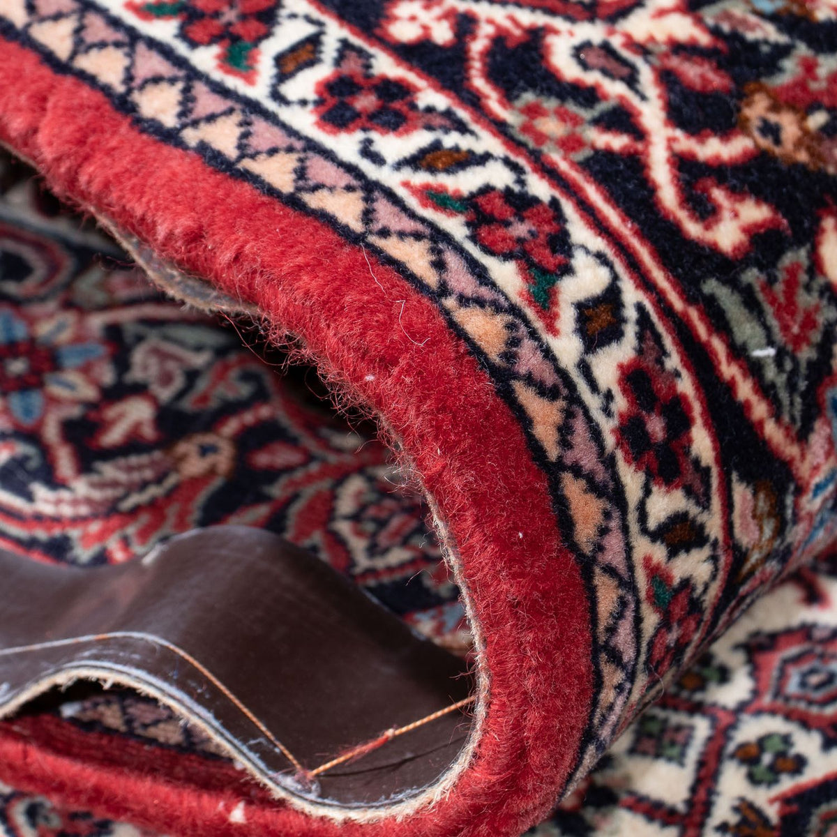 Biegacz Dywan perski - Bijar - 314 x 88 cm - czerwony