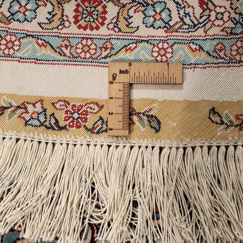 Orientalny dywan - Hereke okrągły  - 215 x 215 cm - jasnobrązowy