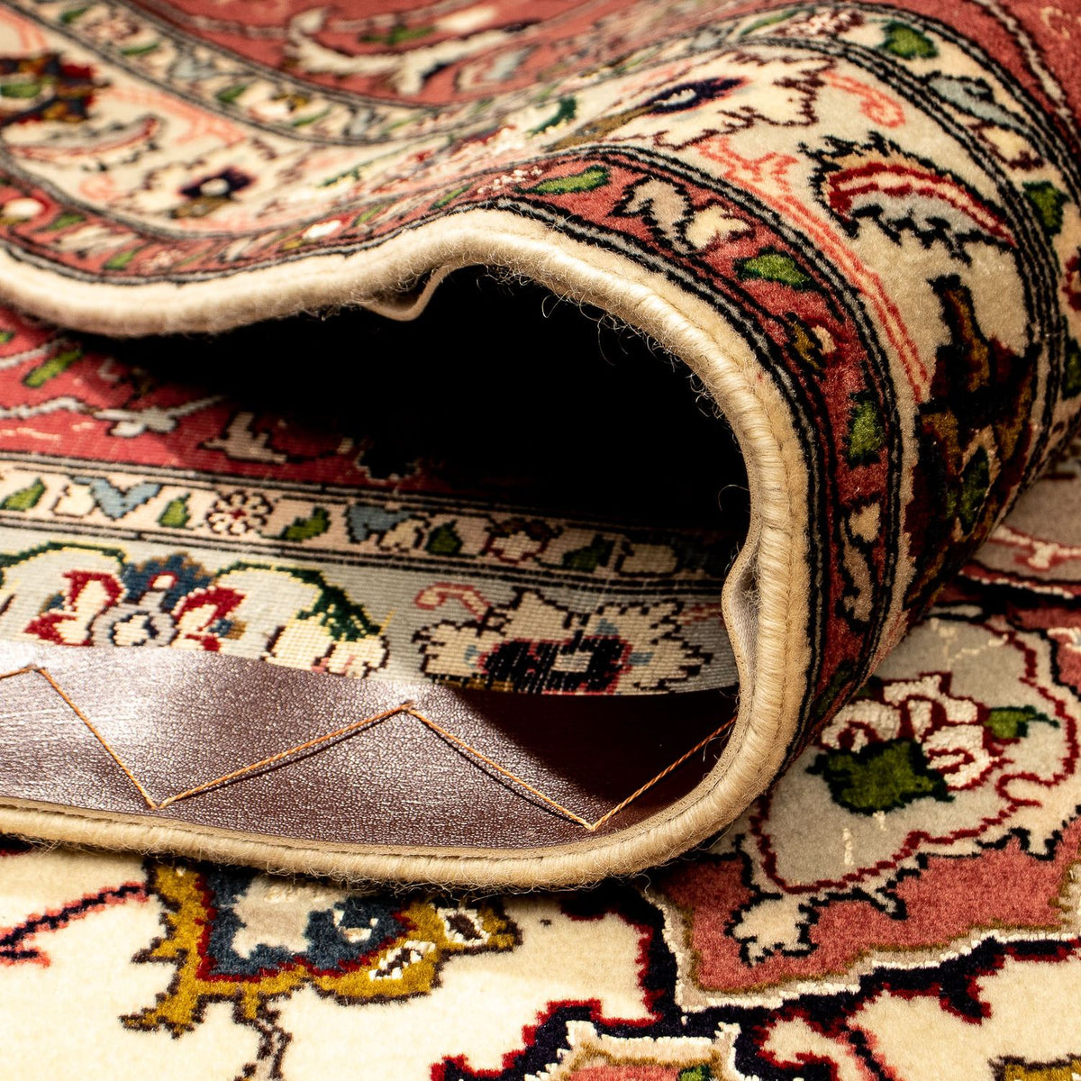 Dywan perski - Tabriz - Królewski - 359 x 248 cm - beżowy