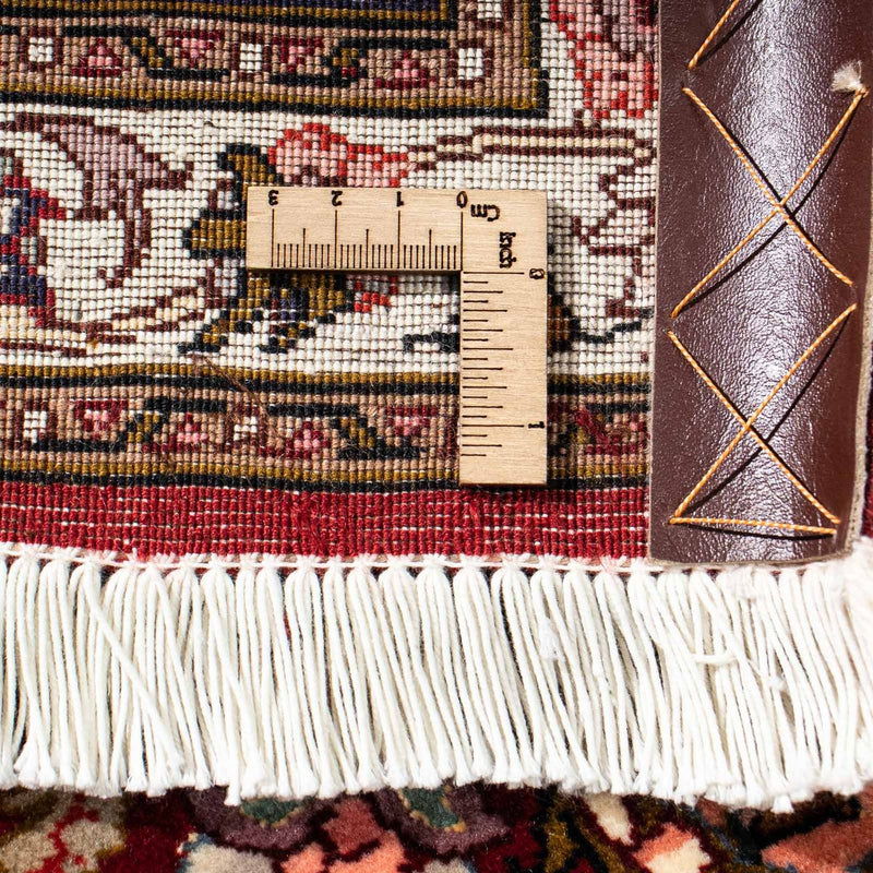 Dywan perski - Tabriz - Królewski - 214 x 153 cm - ciemna czerwień