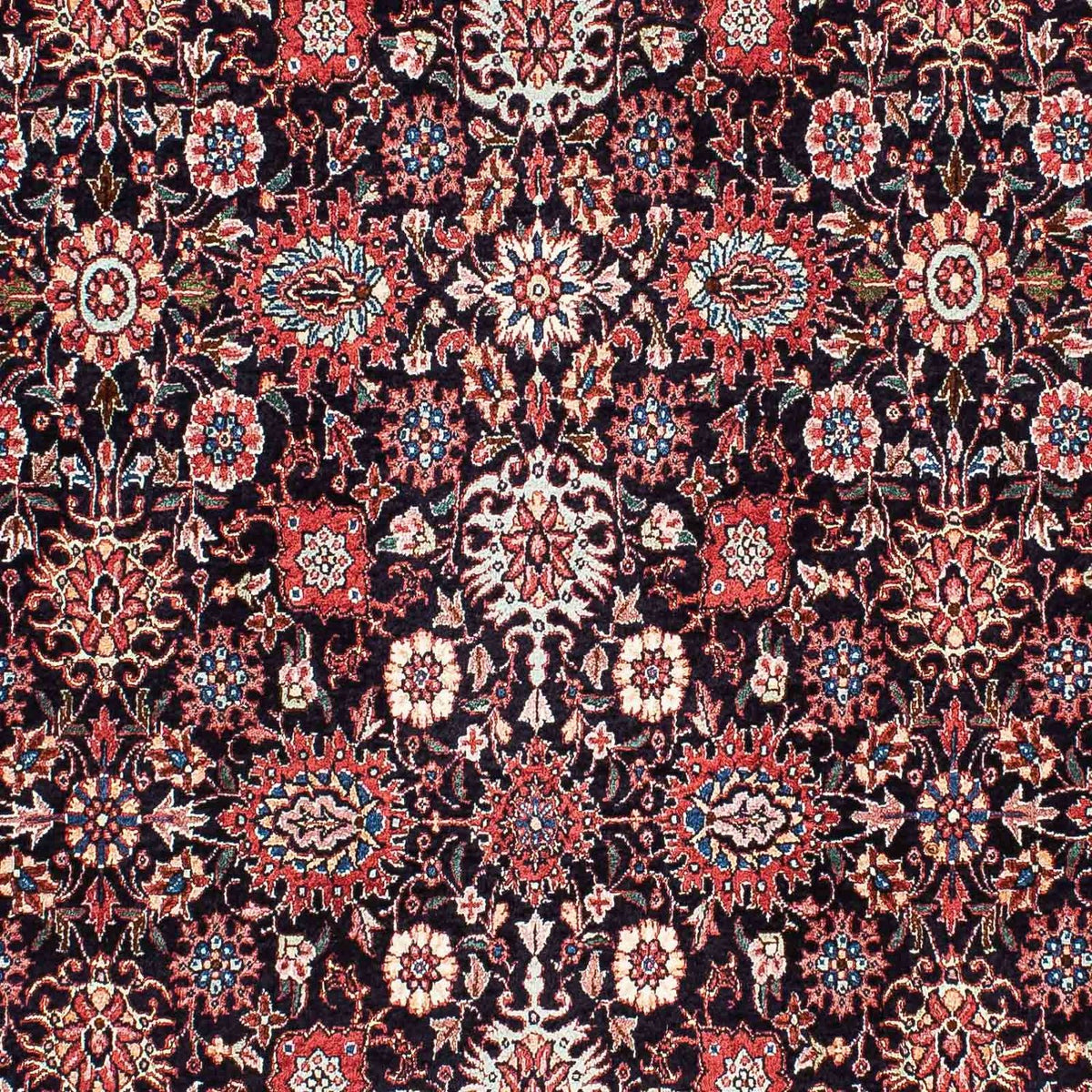 Dywan perski - Bijar - 219 x 130 cm - ciemnoniebieski