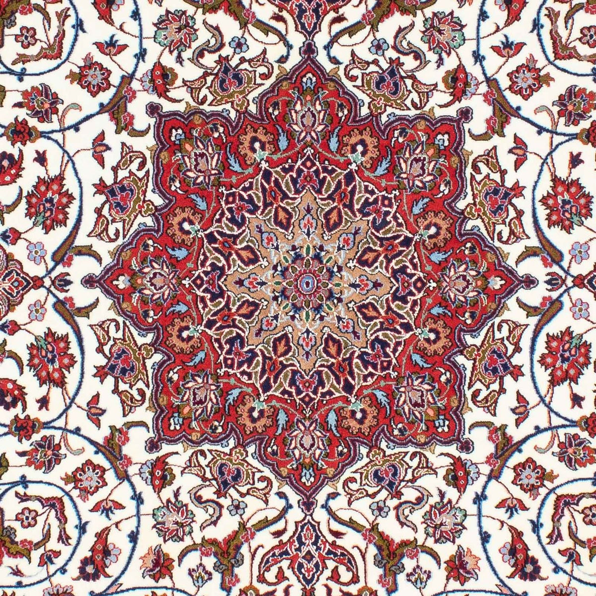 Dywan perski - Isfahan - Premium - 235 x 158 cm - beżowy