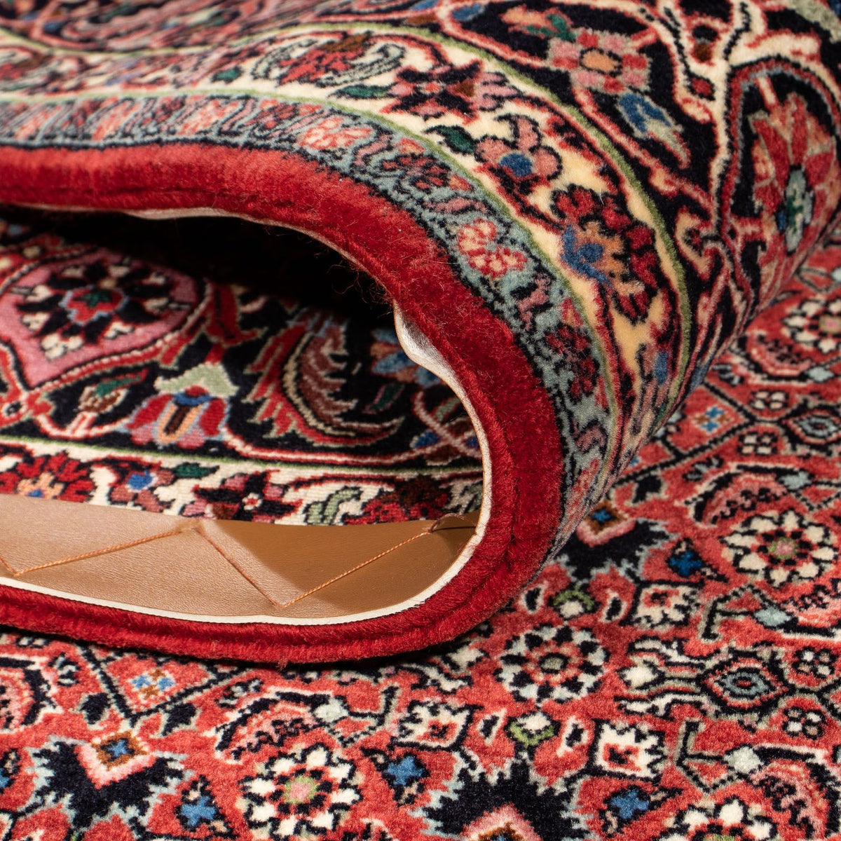 Dywan perski - Bijar - 305 x 203 cm - ciemna czerwień