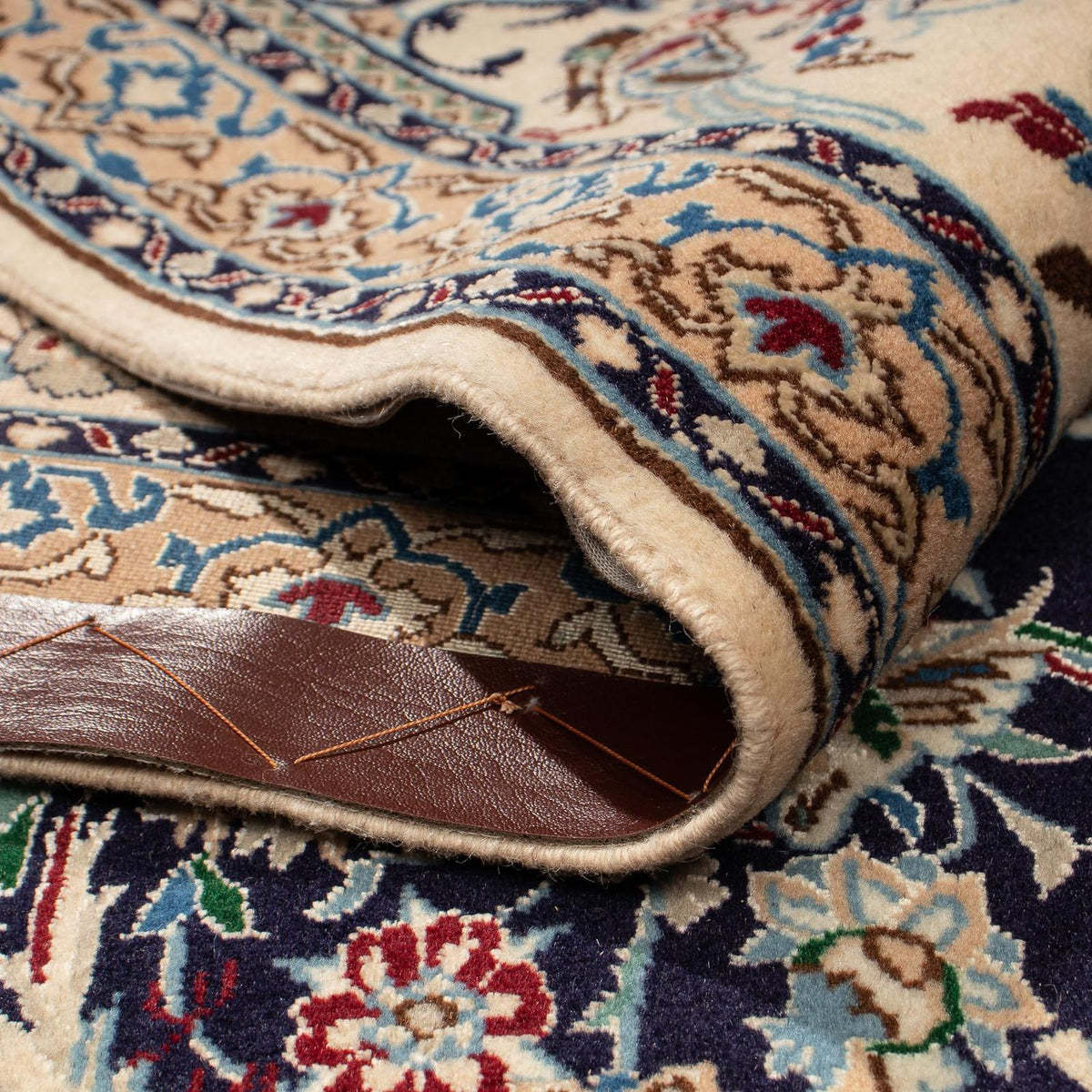 Dywan perski - Nain - Premium - 300 x 207 cm - ciemnoniebieski