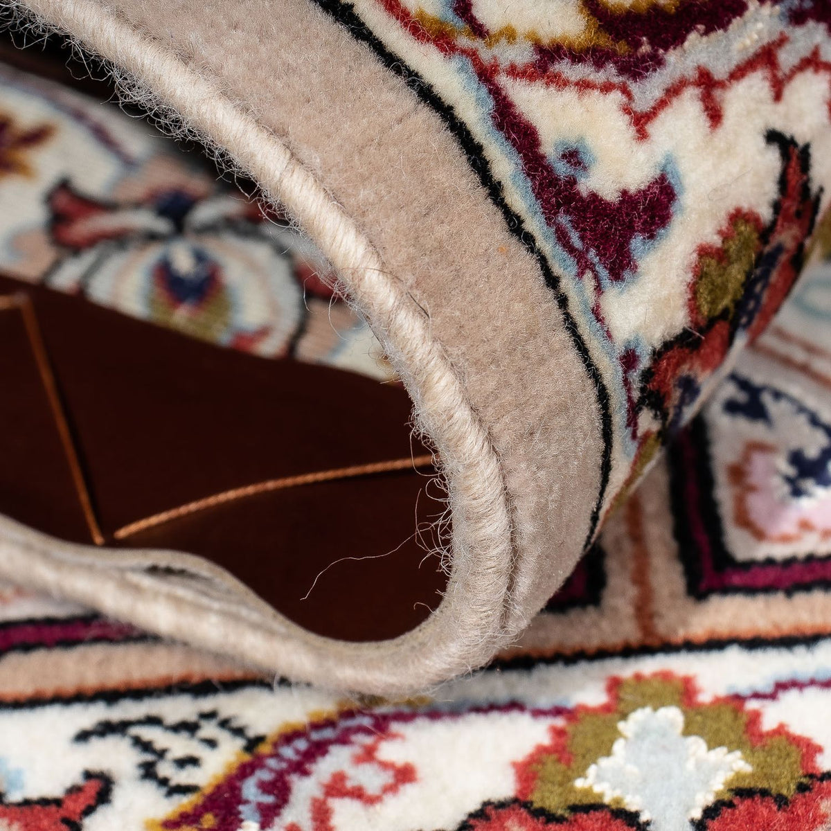 Dywan perski - Isfahan - Premium - 103 x 70 cm - jasnobrązowy