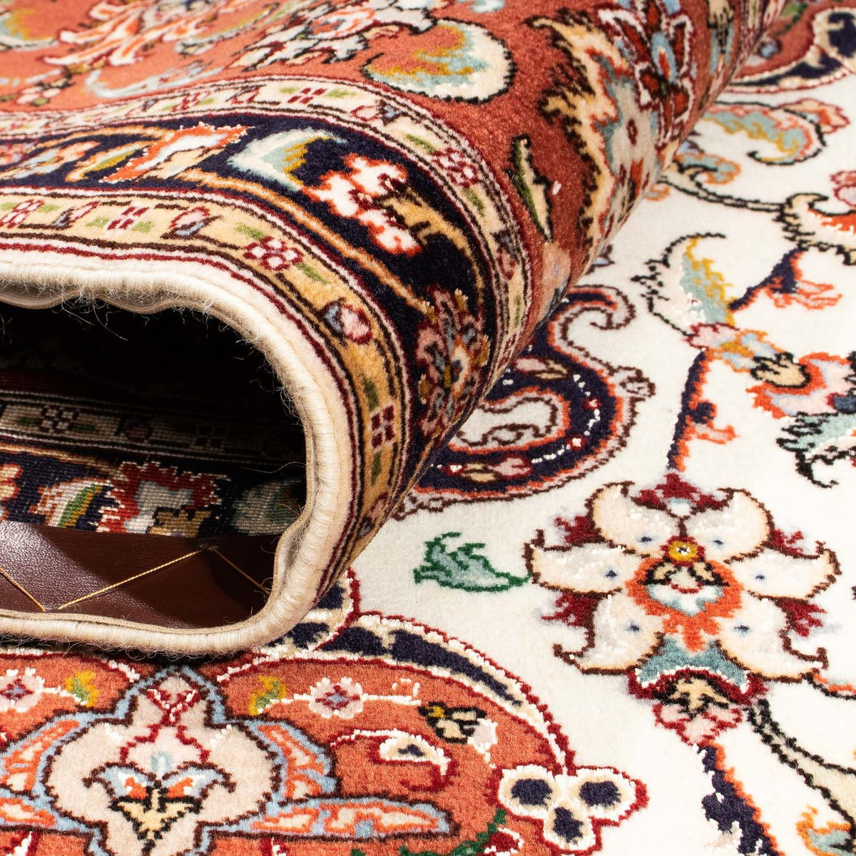 Dywan perski - Tabriz - Królewski - 303 x 201 cm - beżowy