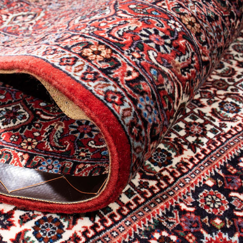 Dywan perski - Bijar - 241 x 170 cm - ciemna czerwień