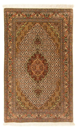 Dywan perski - Tabriz - Królewski - 126 x 80 cm - beżowy