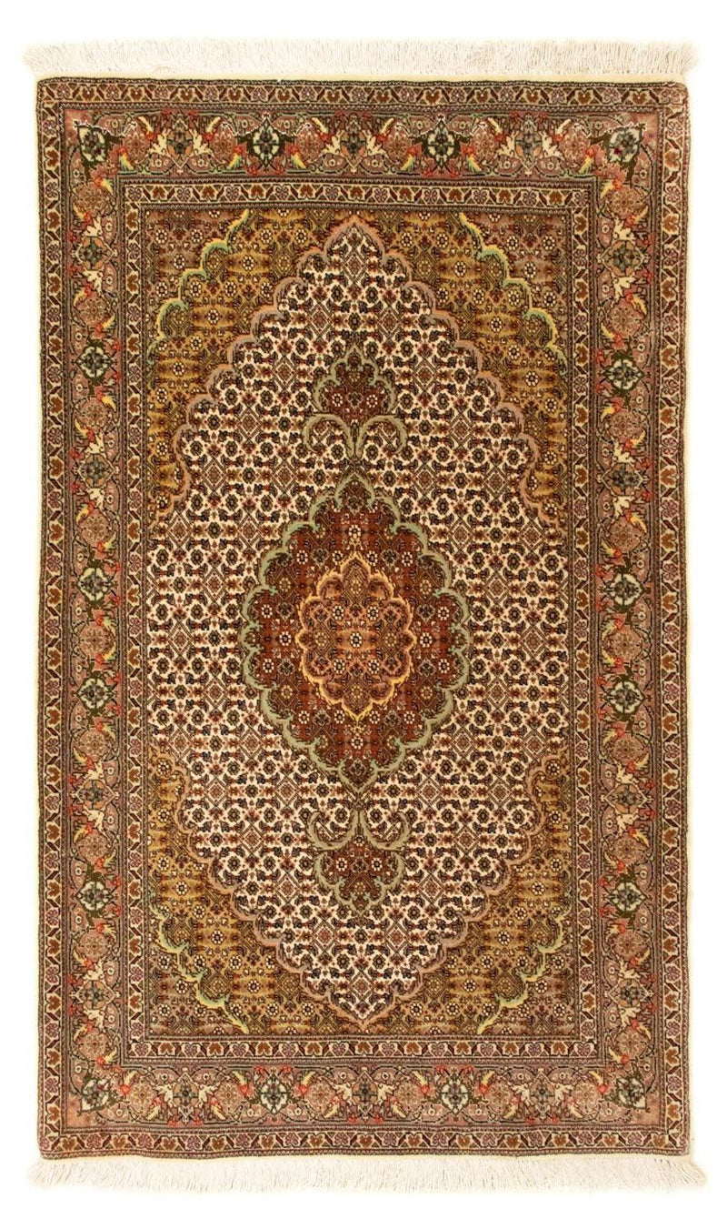 Dywan perski - Tabriz - Królewski - 126 x 80 cm - beżowy