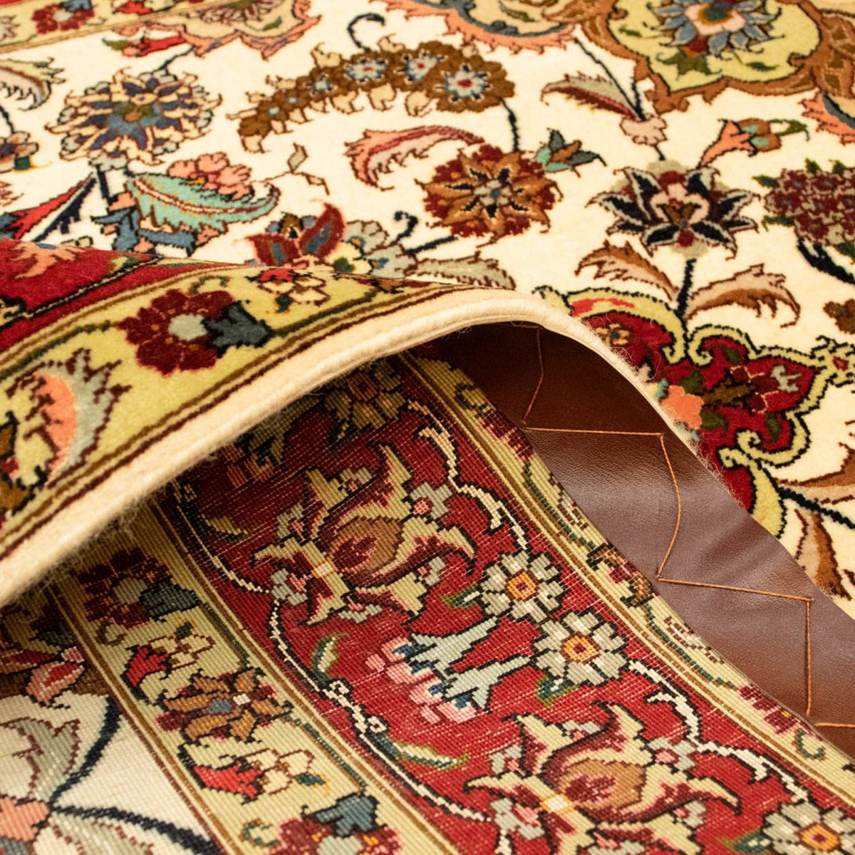 Dywan perski - Tabriz - Królewski - 158 x 103 cm - beżowy