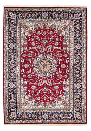 Dywan perski - Isfahan - Premium - 227 x 164 cm - ciemna czerwień