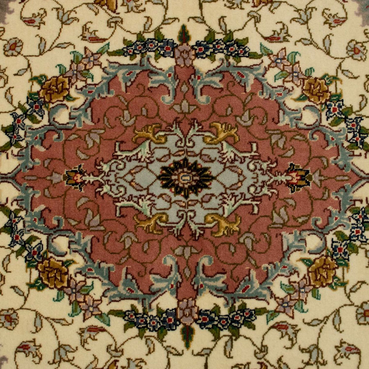 Dywan perski - Tabriz - Królewski - 152 x 102 cm - beżowy
