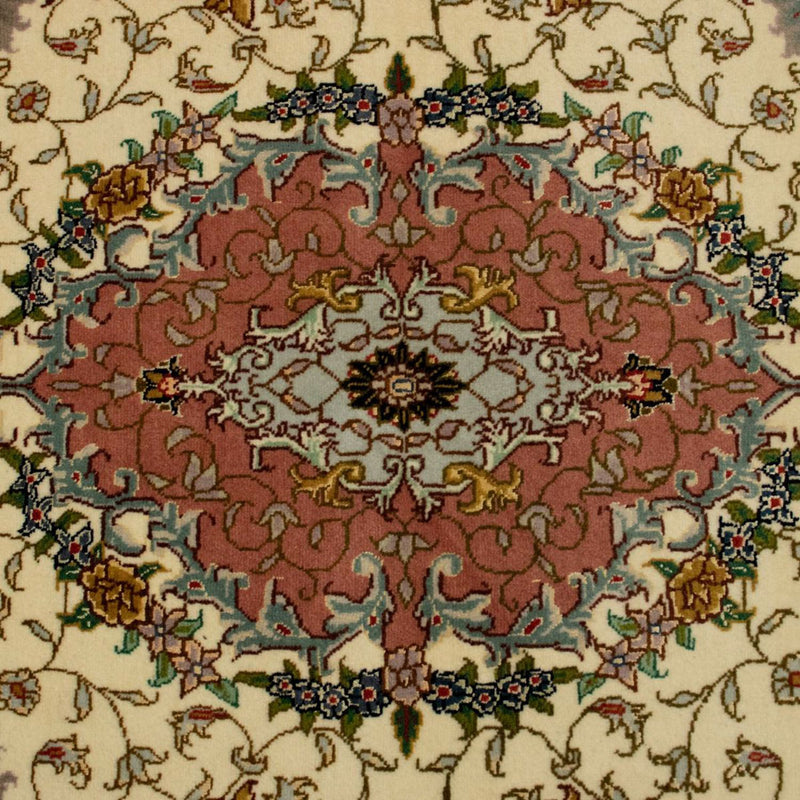 Dywan perski - Tabriz - Królewski - 152 x 102 cm - beżowy