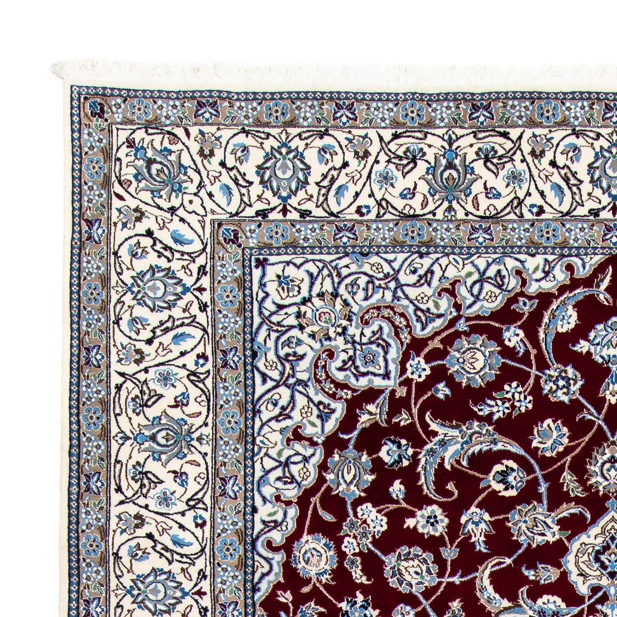 Dywan perski - Nain - Królewski - 288 x 202 cm - ciemna czerwień