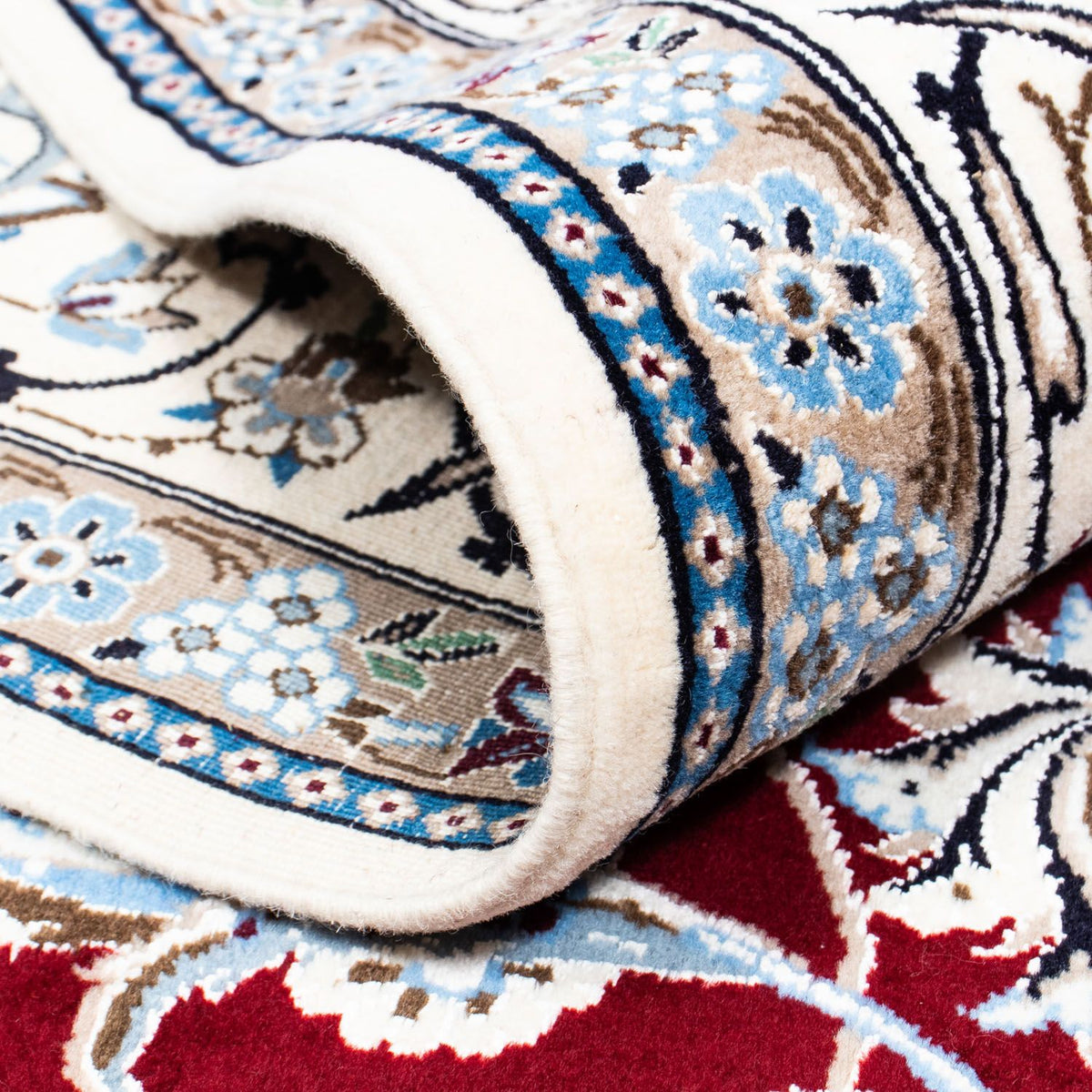 Dywan perski - Nain - Królewski - 288 x 202 cm - ciemna czerwień