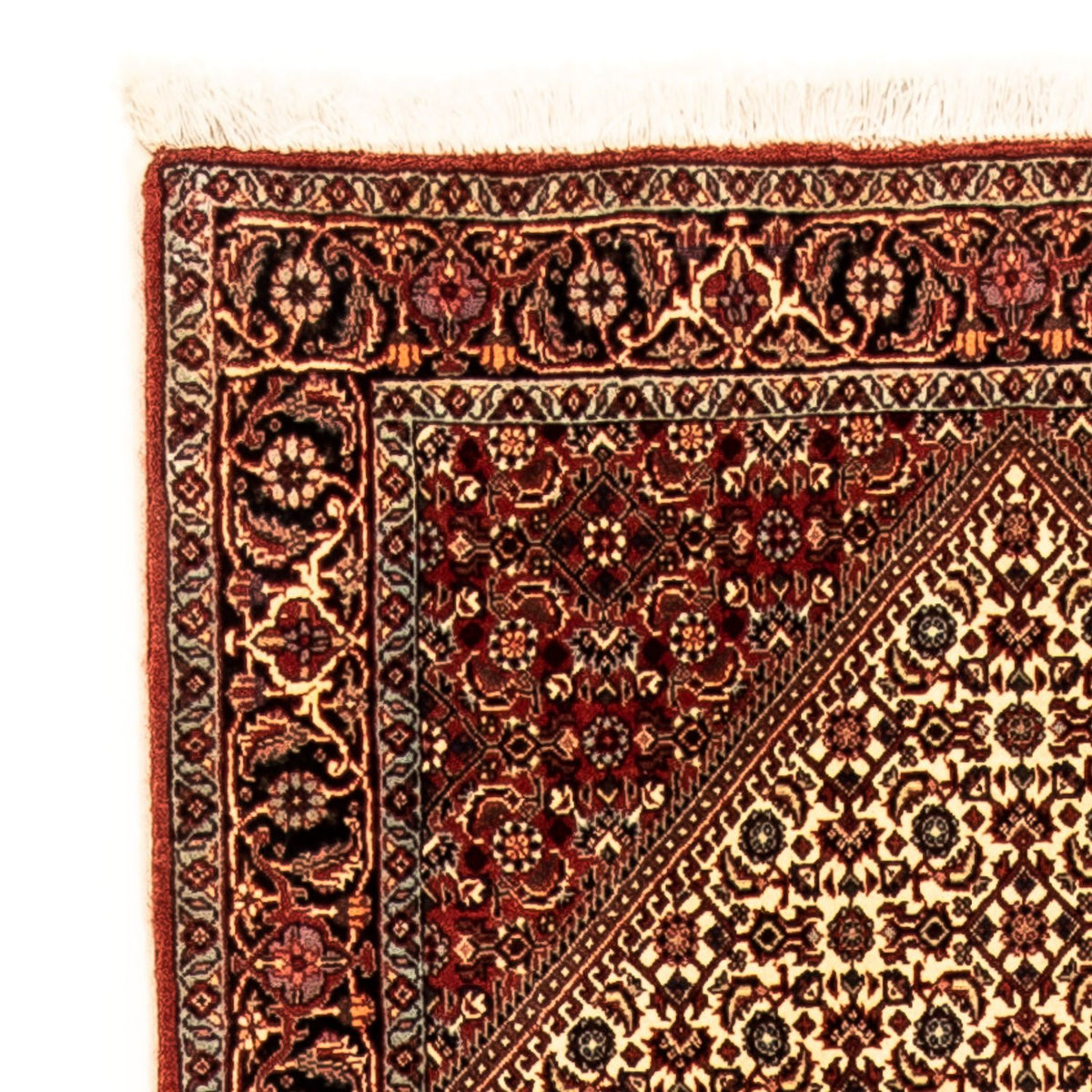 Biegacz Dywan perski - Bijar - 308 x 85 cm - wielokolorowy