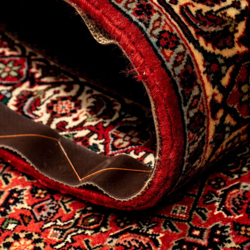 Biegacz Dywan perski - Bijar - 293 x 84 cm - ciemna czerwień