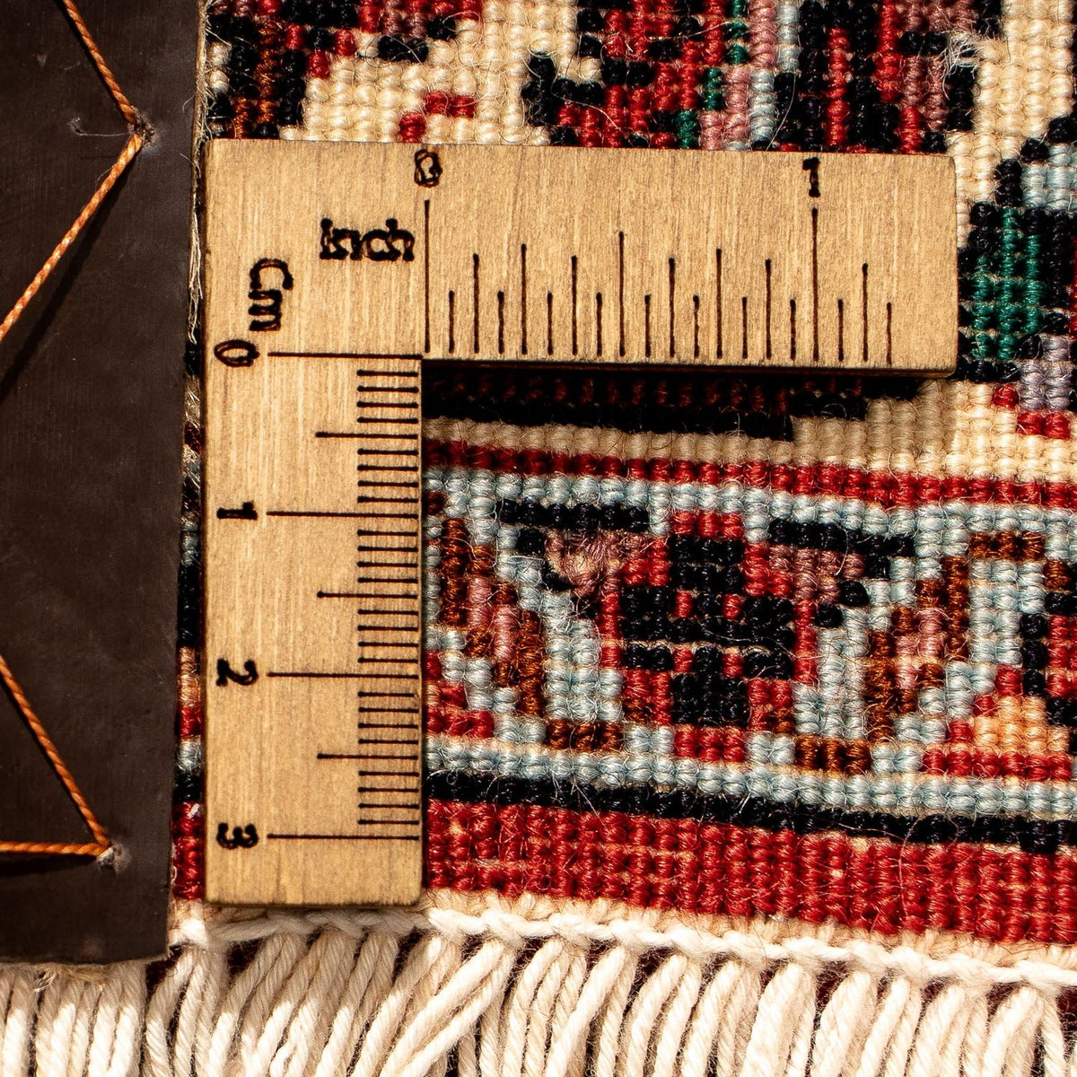 Biegacz Dywan perski - Bijar - 293 x 84 cm - ciemna czerwień