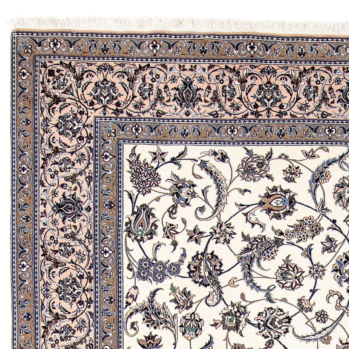 Dywan perski - Nain - Premium - 310 x 215 cm - beżowy