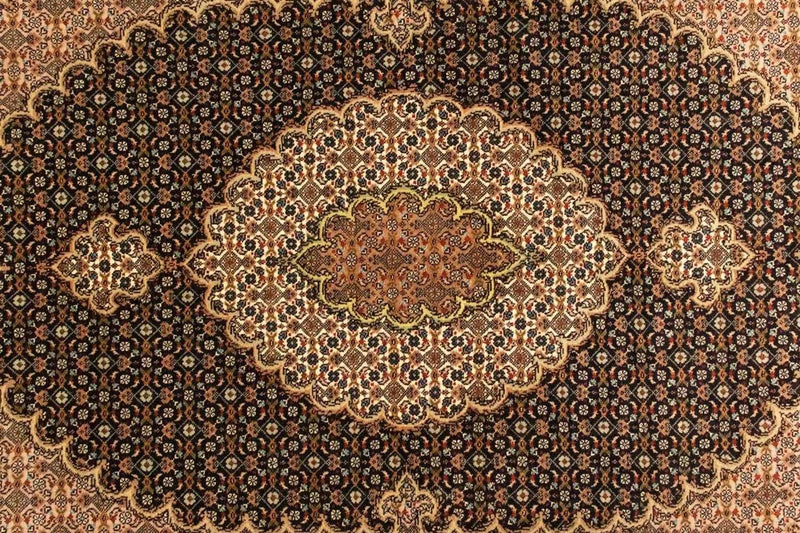 Dywan perski - Tabriz - Królewski - 142 x 103 cm - ciemnoniebieski