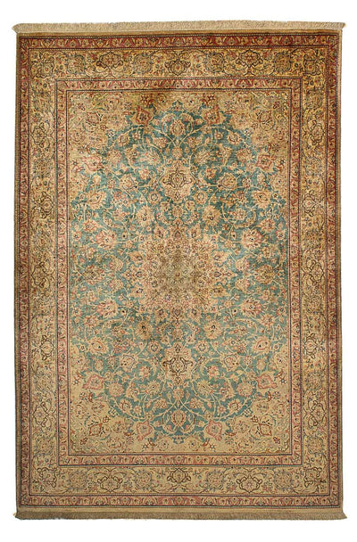 Qom jedwab Dywan 132x216cm - Dywan perski