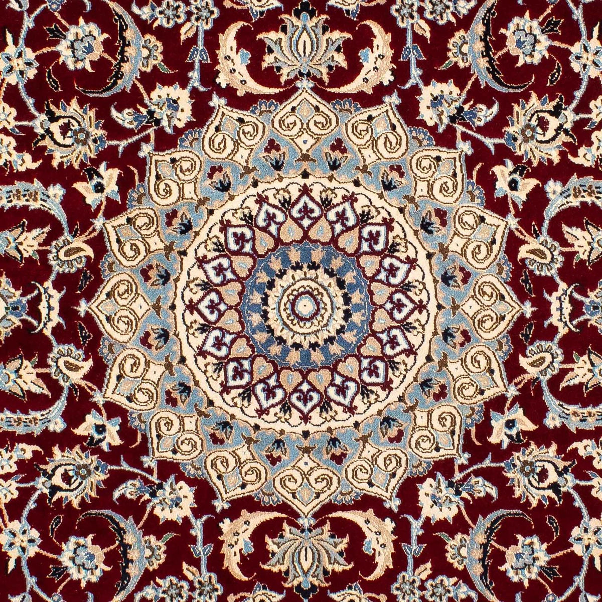 Dywan perski - Nain - Królewski - 242 x 155 cm - ciemna czerwień