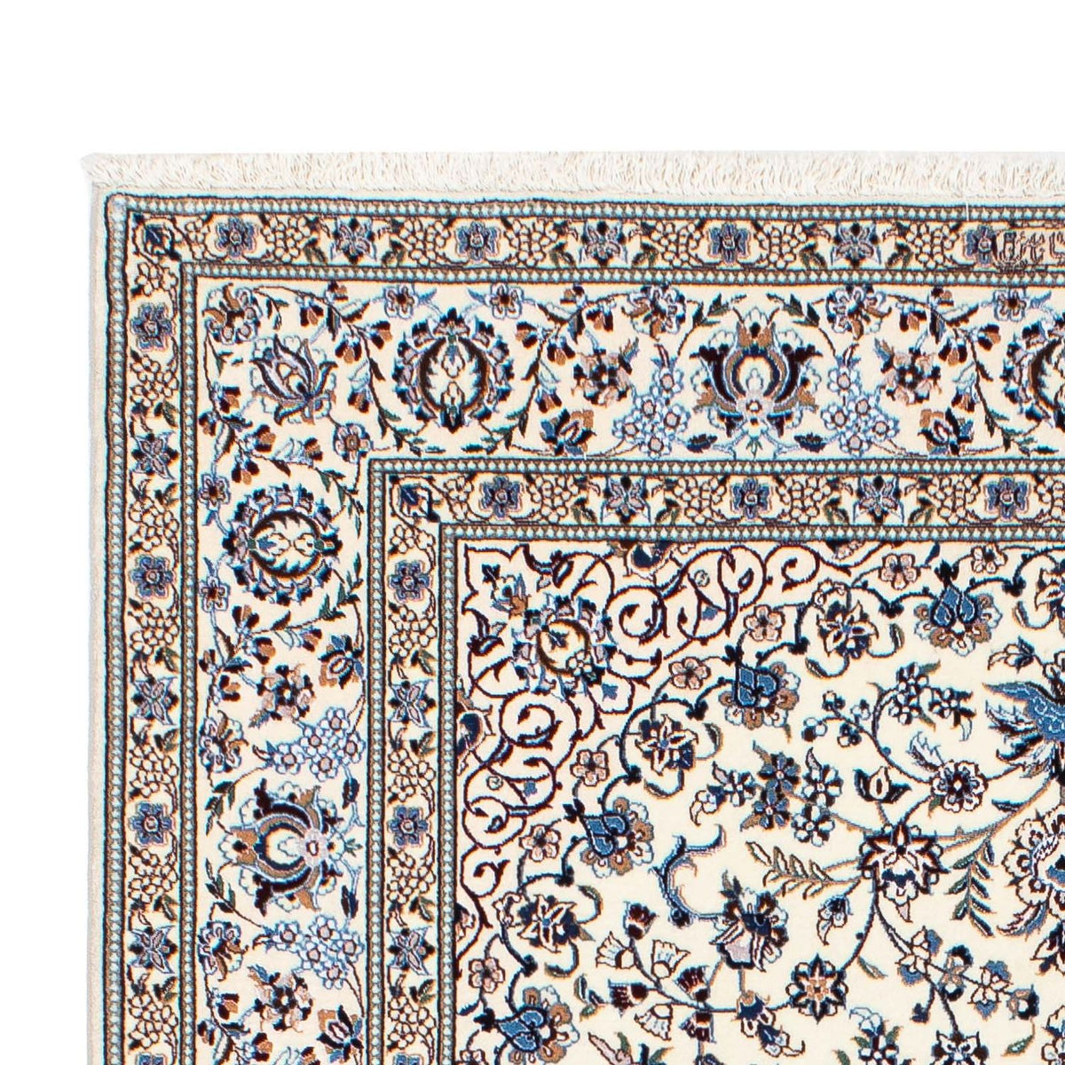 Dywan perski - Nain - Premium - 196 x 130 cm - beżowy