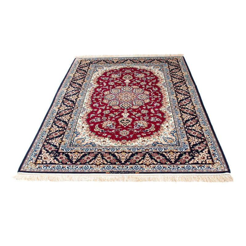 Dywan perski - Isfahan - Premium - 194 x 131 cm - czerwony