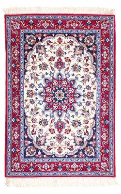 Dywan perski - Isfahan - Premium - 128 x 83 cm - beżowy