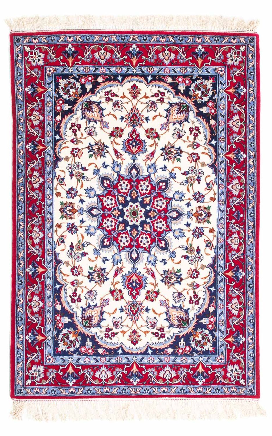 Dywan perski - Isfahan - Premium - 128 x 83 cm - beżowy