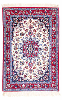 Dywan perski - Isfahan - Premium - 128 x 83 cm - beżowy