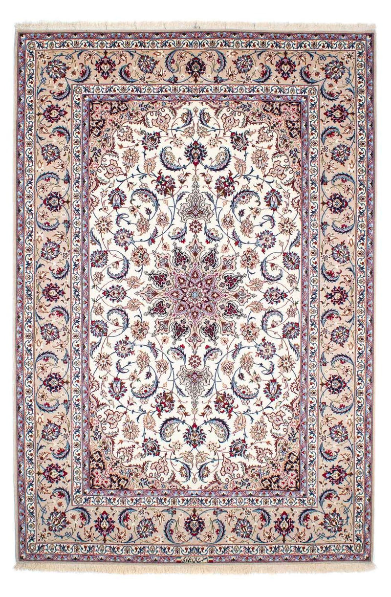 Dywan perski - Isfahan - Premium - 243 x 162 cm - beżowy