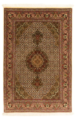 Dywan perski - Tabriz - Królewski - 124 x 83 cm - beżowy