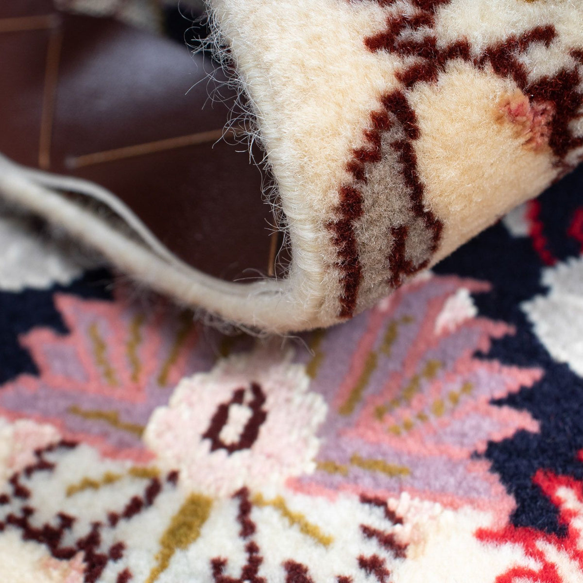 Dywan perski - Tabriz - Królewski - 90 x 61 cm - ciemnoniebieski