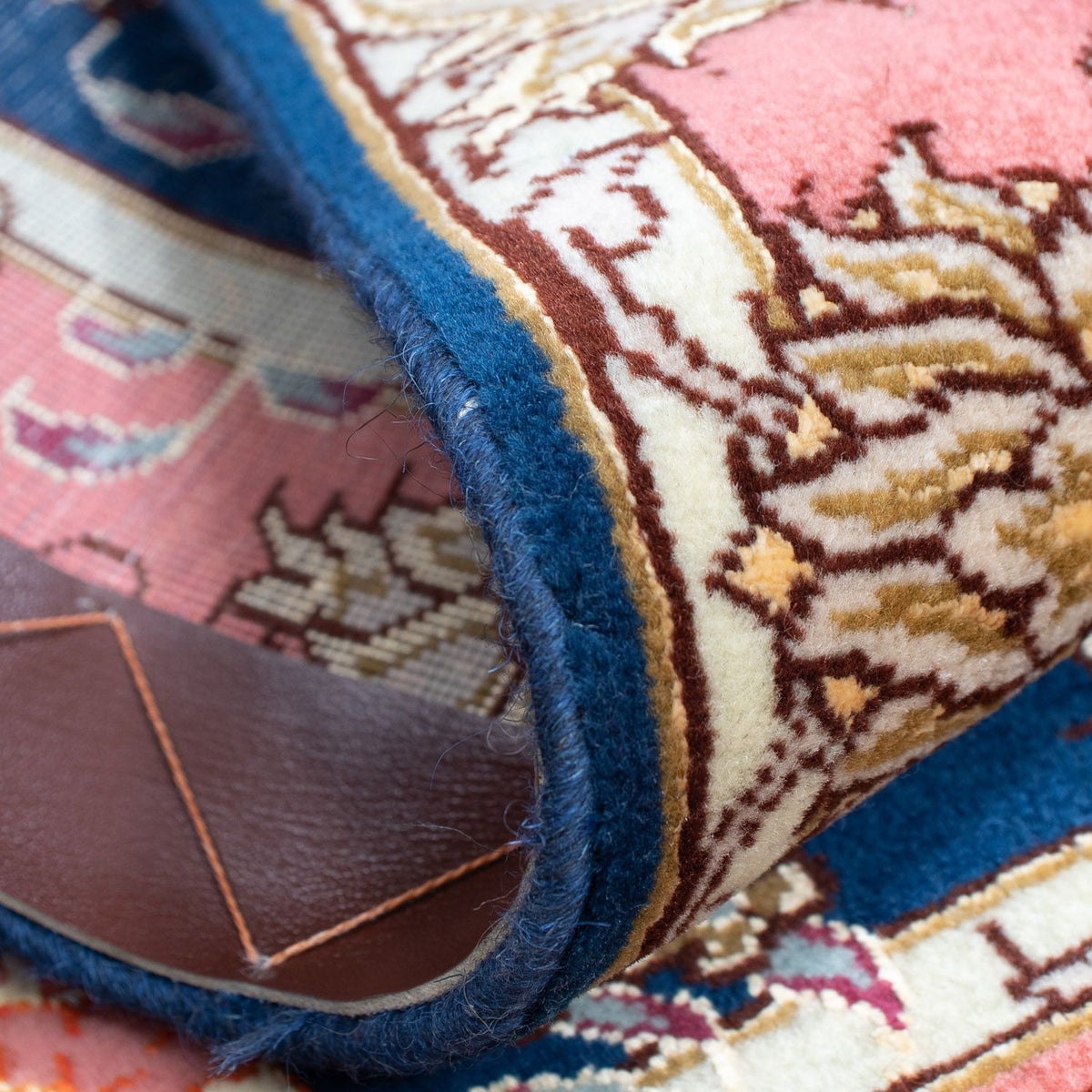 Dywan perski - Tabriz - Królewski - 82 x 58 cm - ciemnoniebieski