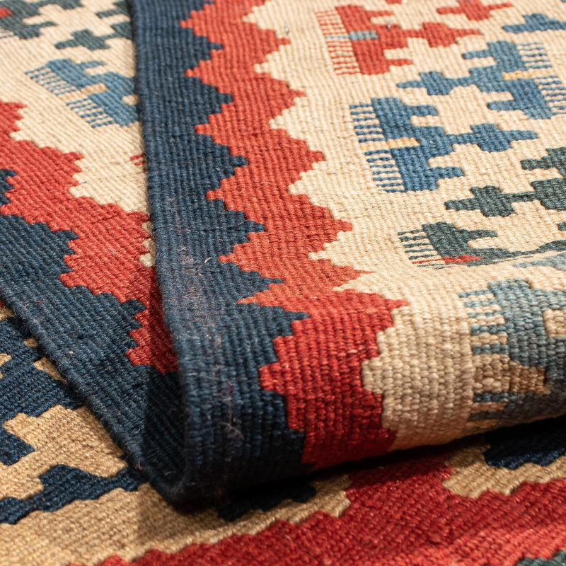 Dywan Kelim - Orientalny - 209 x 154 cm - ciemna czerwień