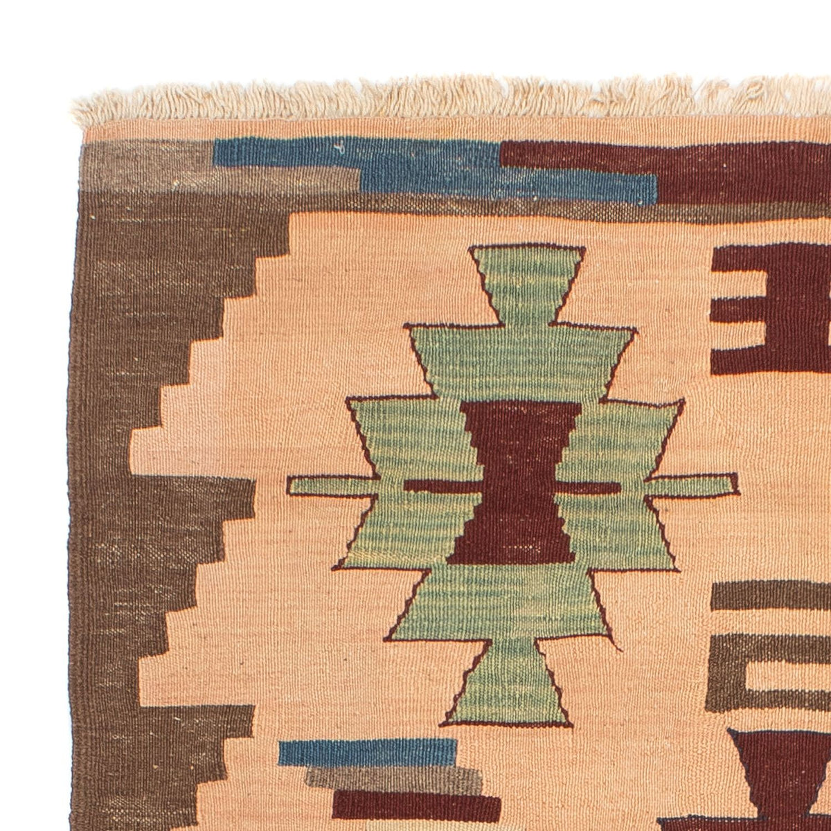 Dywan Kelim - Orientalny - 158 x 120 cm - jasnobrązowy