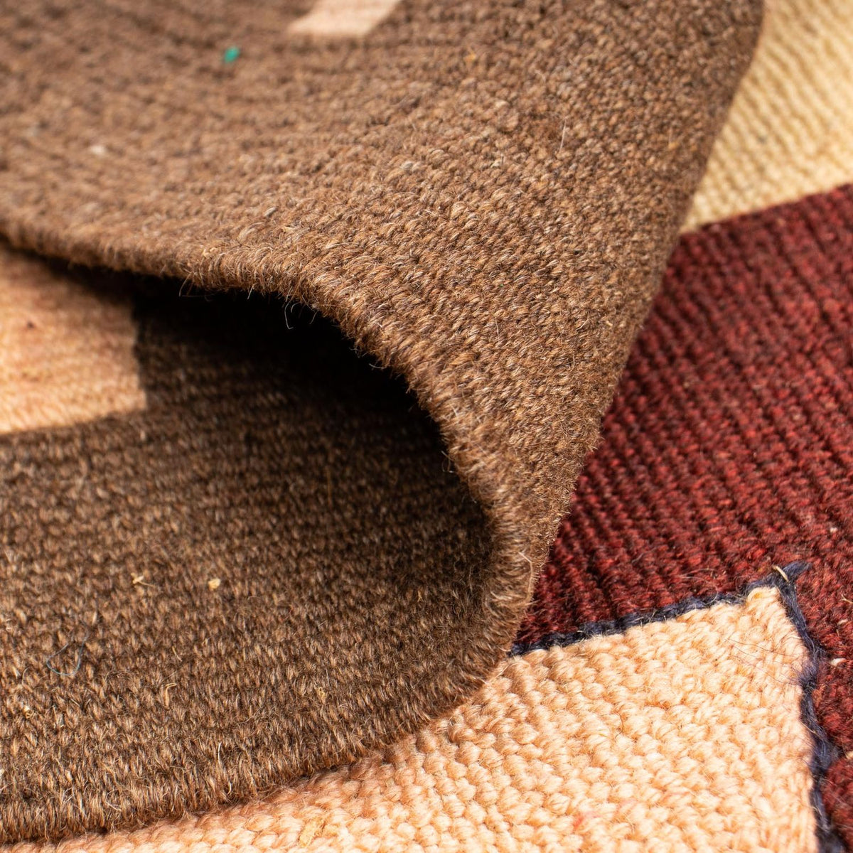 Dywan Kelim - Orientalny - 158 x 120 cm - jasnobrązowy