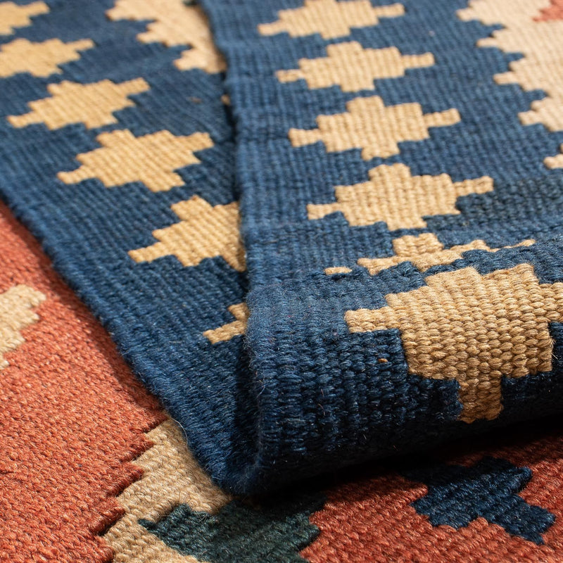 Dywan Kelim - Orientalny - 210 x 149 cm - brązowy