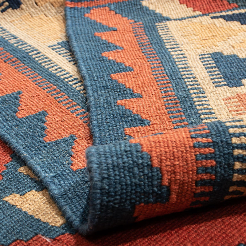 Dywan Kelim - Orientalny - 200 x 153 cm - rdza