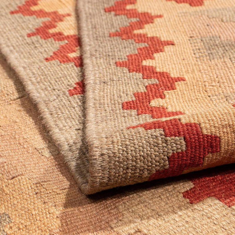 Dywan Kelim - Orientalny - 214 x 144 cm - brązowy