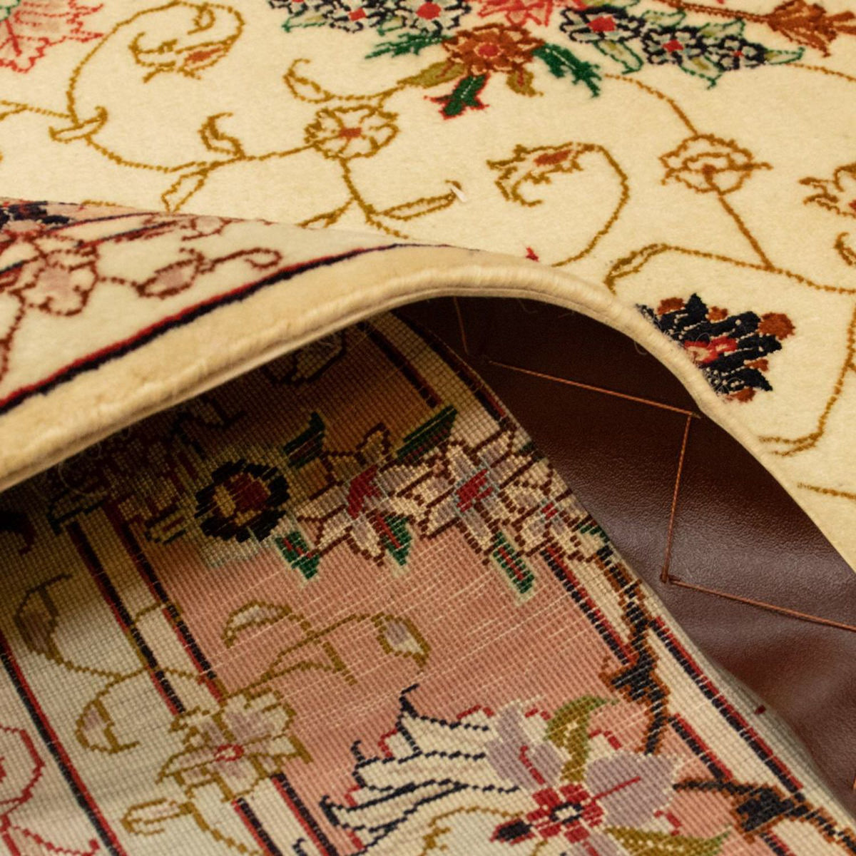 Dywan perski - Tabriz - Królewski - 148 x 101 cm - beżowy