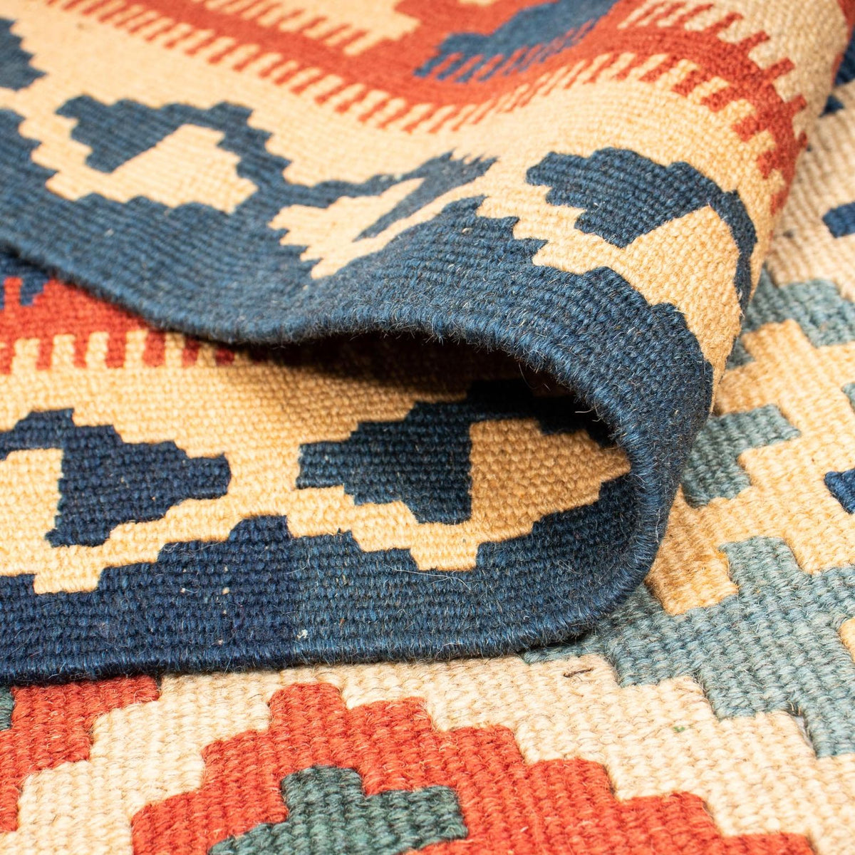 Dywan Kelim - Orientalny - 221 x 164 cm - wielokolorowy