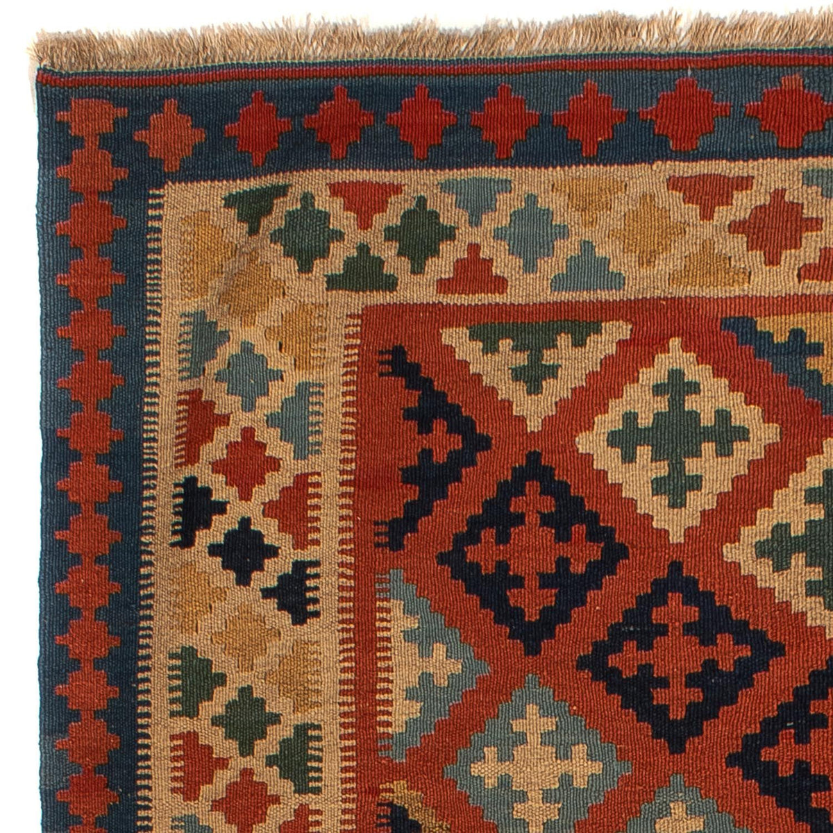 Dywan Kelim - Orientalny - 210 x 158 cm - wielokolorowy