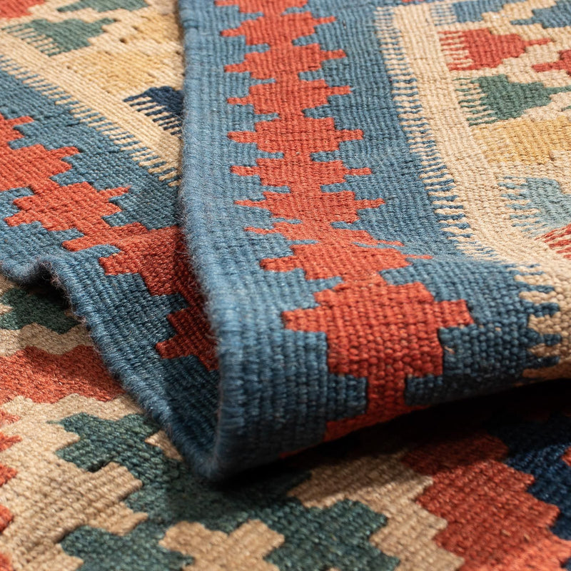 Dywan Kelim - Orientalny - 210 x 158 cm - wielokolorowy